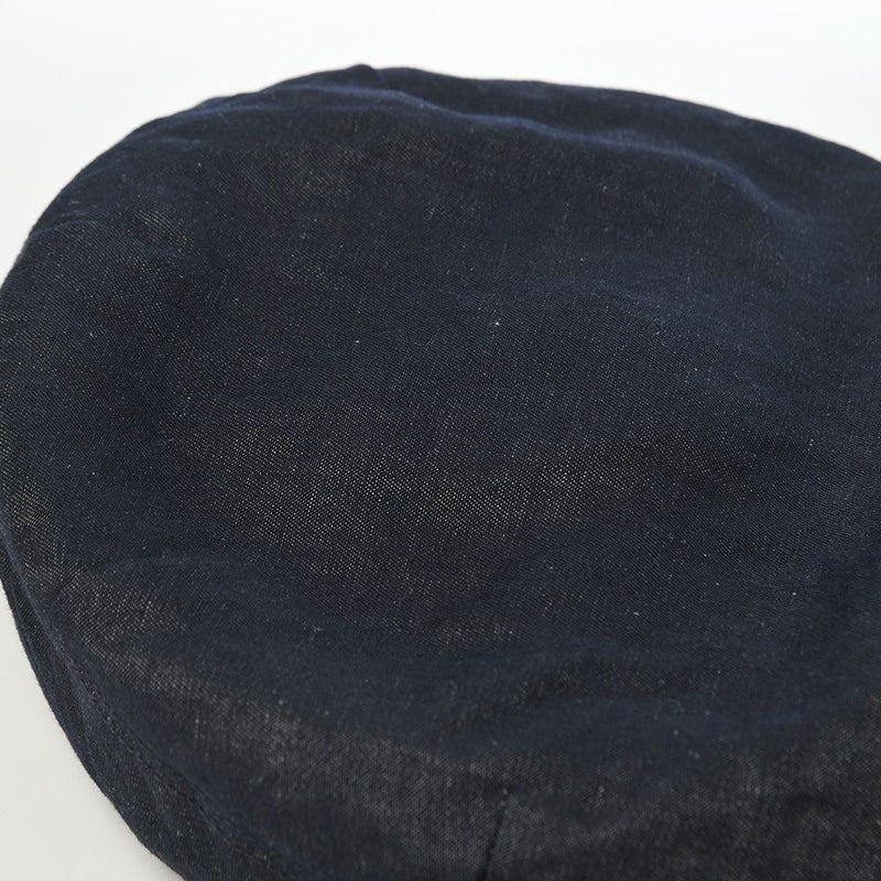 ステットソンのベレー帽 COTTON LINEN LIGHT DENIM BERET（コットン リネン ライトデニム ベレー） SE816 ダークネイビー