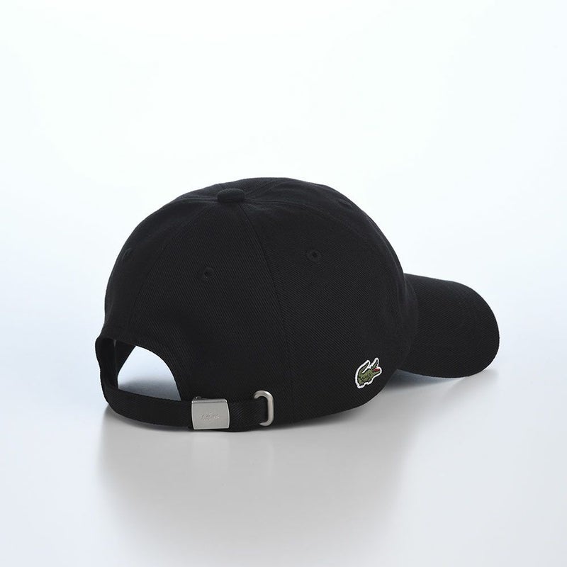 ラコステのキャップ COTTON TWILL L CAP（コットンツイル L キャップ） L1366 ブラック