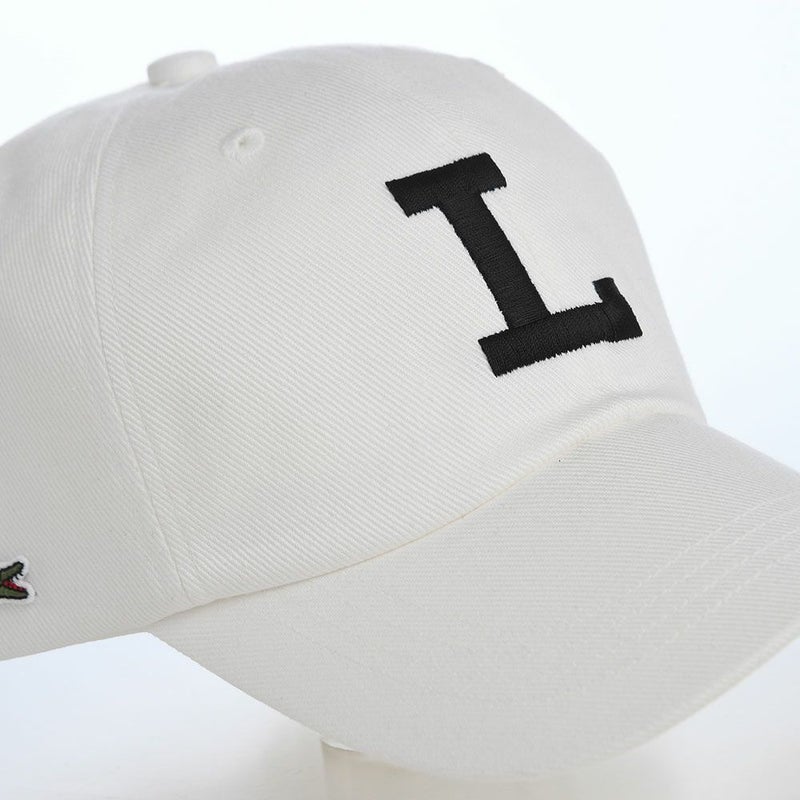 ラコステのキャップ COTTON TWILL L CAP（コットンツイル L キャップ） L1366 オフホワイト