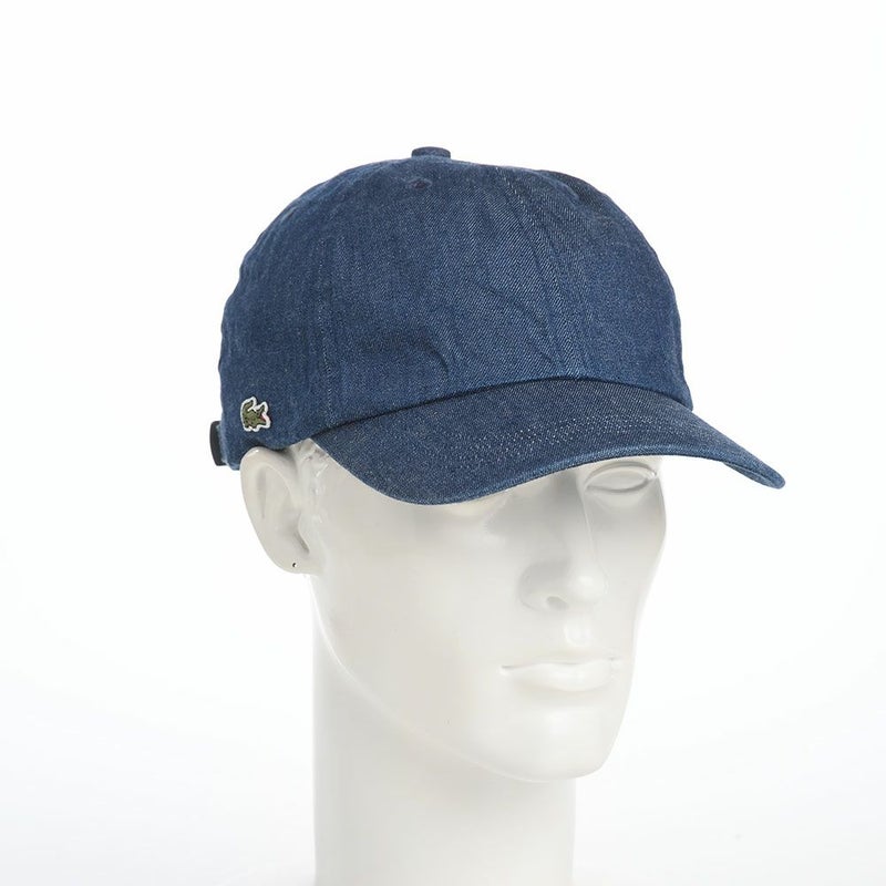 ラコステのキャップ 8oz DENIM CAP（8オンス デニム キャップ） L7148 ブルー
