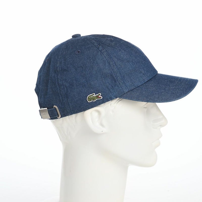 ラコステのキャップ 8oz DENIM CAP（8オンス デニム キャップ） L7148 ブルー