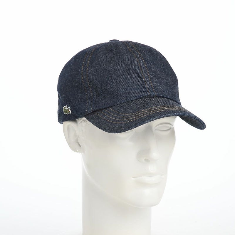 ラコステのキャップ 8oz DENIM CAP（8オンス デニム キャップ） L7148 ネイビー