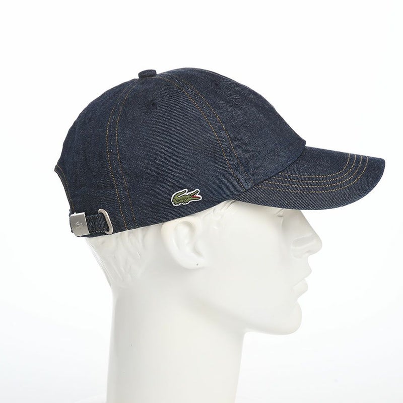 ラコステのキャップ 8oz DENIM CAP（8オンス デニム キャップ） L7148 ネイビー