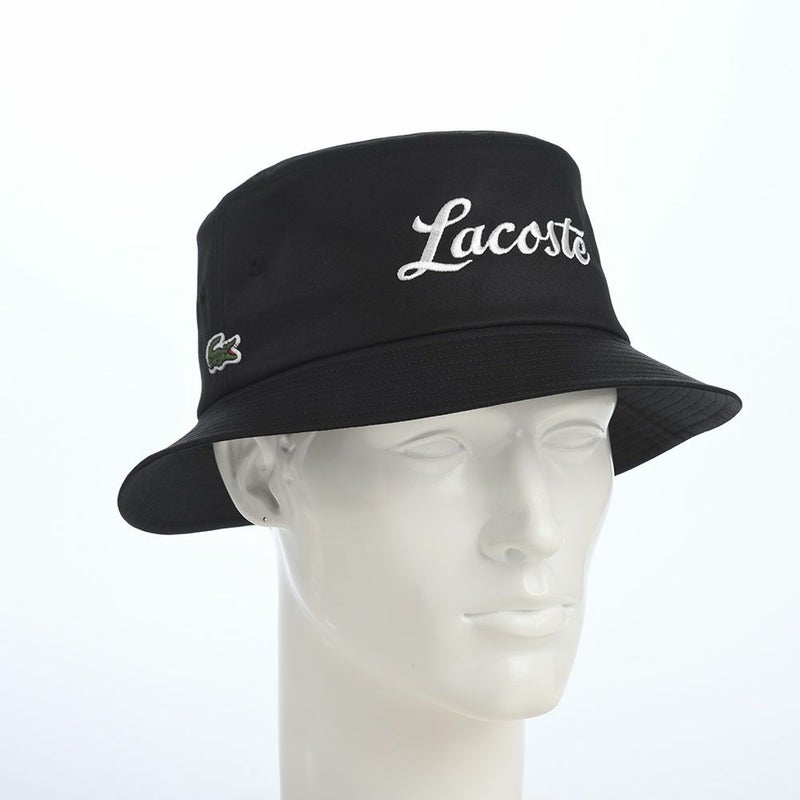 ラコステのバケットハット GABARDINE BUCKET HAT（ギャバジン バケットハット） L7151 ブラック