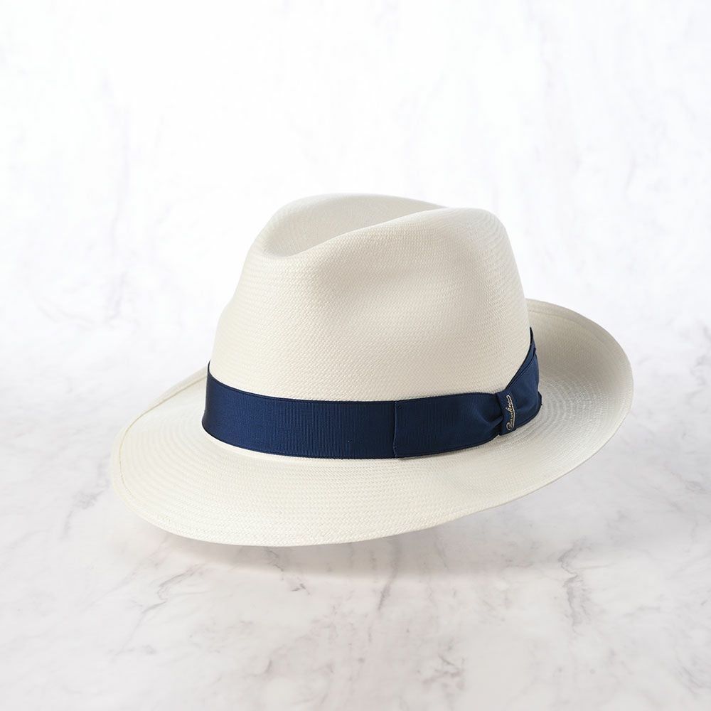 FRANCO FERRARO ネイビー パナマハット サイズ59.5cm ボルサリーノ パナマハット Panama Extra Fine（パナマ エクストラ