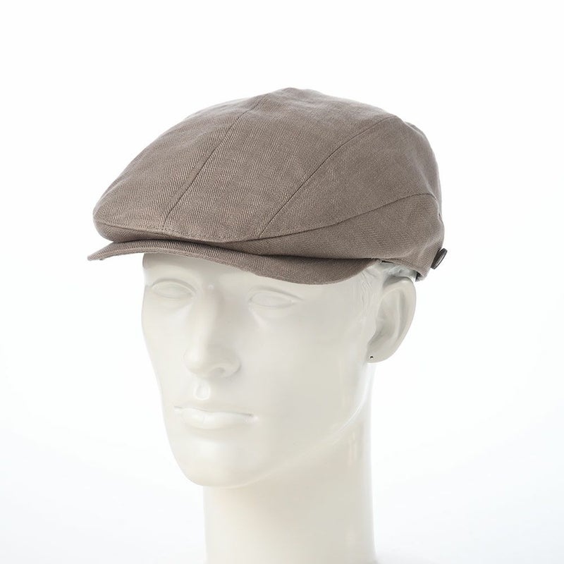 ガリュープラネットのハンチング Washable Herringbone Linen Hunting（ウォッシャブルへリンボンリネンハンチング）839 ベージュ