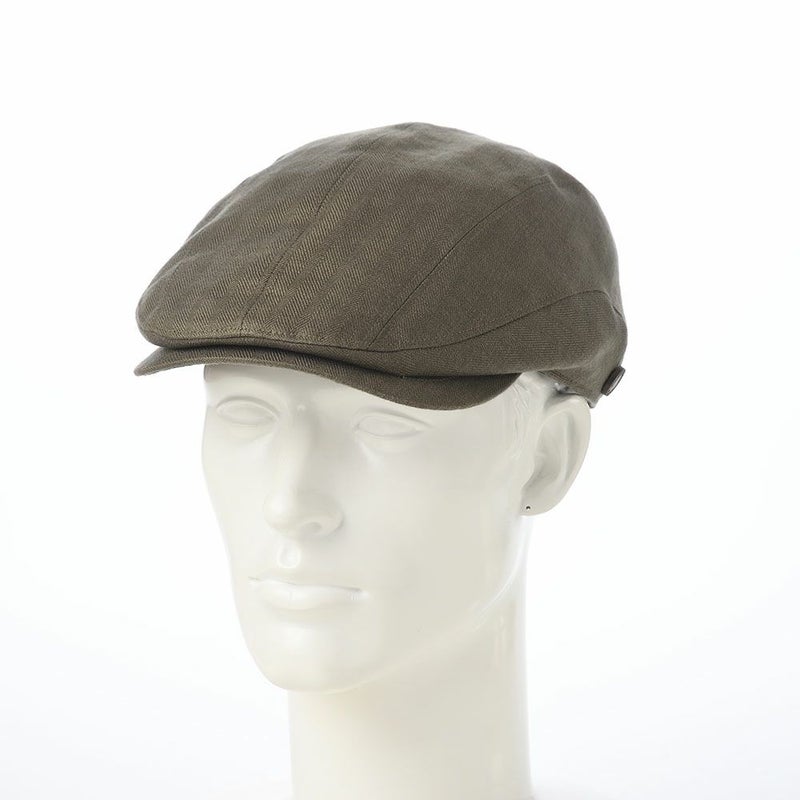 ガリュープラネットのハンチング Washable Herringbone Linen Hunting（ウォッシャブルへリンボンリネンハンチング）839 カーキ