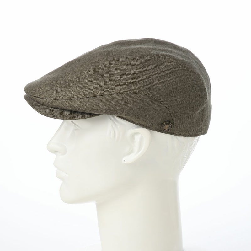 ガリュープラネットのハンチング Washable Herringbone Linen Hunting（ウォッシャブルへリンボンリネンハンチング）839 カーキ