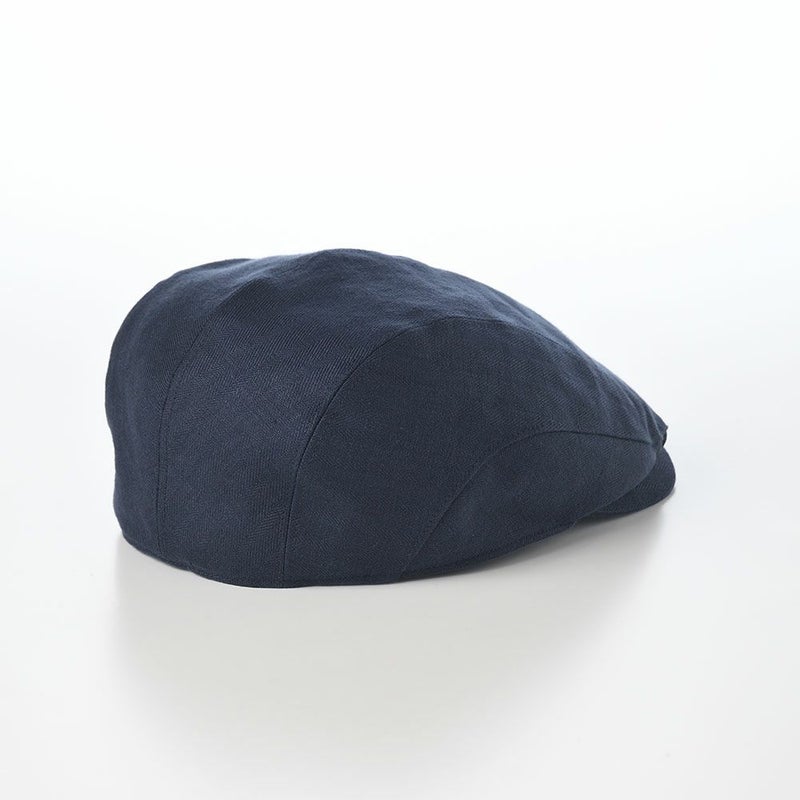 ガリュープラネットのハンチング Washable Herringbone Linen Hunting（ウォッシャブルへリンボンリネンハンチング）839 ネイビー