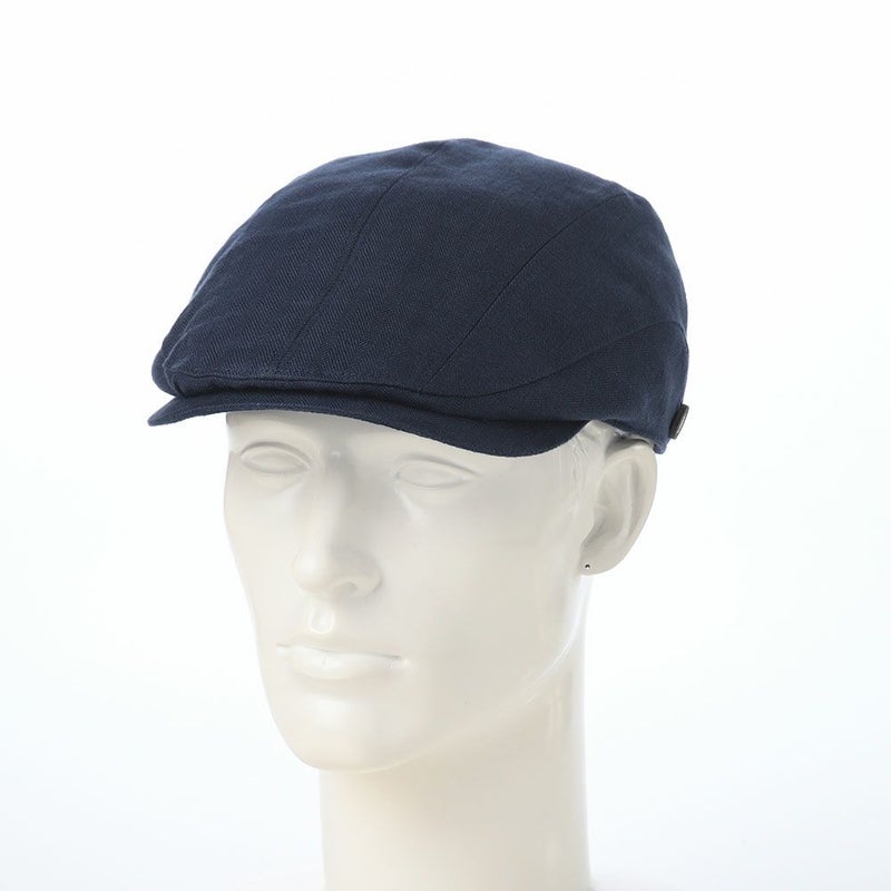 ガリュープラネットのハンチング Washable Herringbone Linen Hunting（ウォッシャブルへリンボンリネンハンチング）839 ネイビー