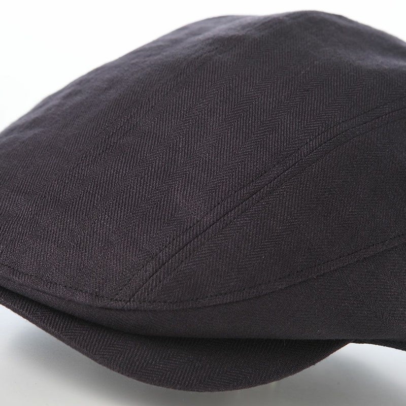 ガリュープラネットのハンチング Washable Herringbone Linen Hunting（ウォッシャブルへリンボンリネンハンチング）839 パープル