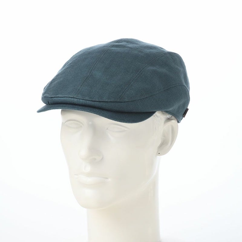 ガリュープラネットのハンチング Washable Herringbone Linen Hunting（ウォッシャブルへリンボンリネンハンチング）839 ターコイズ