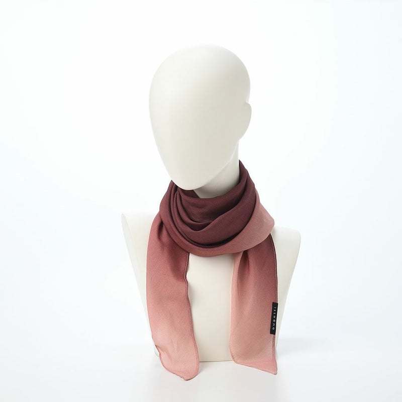 ブガッティの春夏スカーフ・ストール Diamand Shape Scarf（ダイアモンドシェイプスカーフ） 630104 バーガンディー