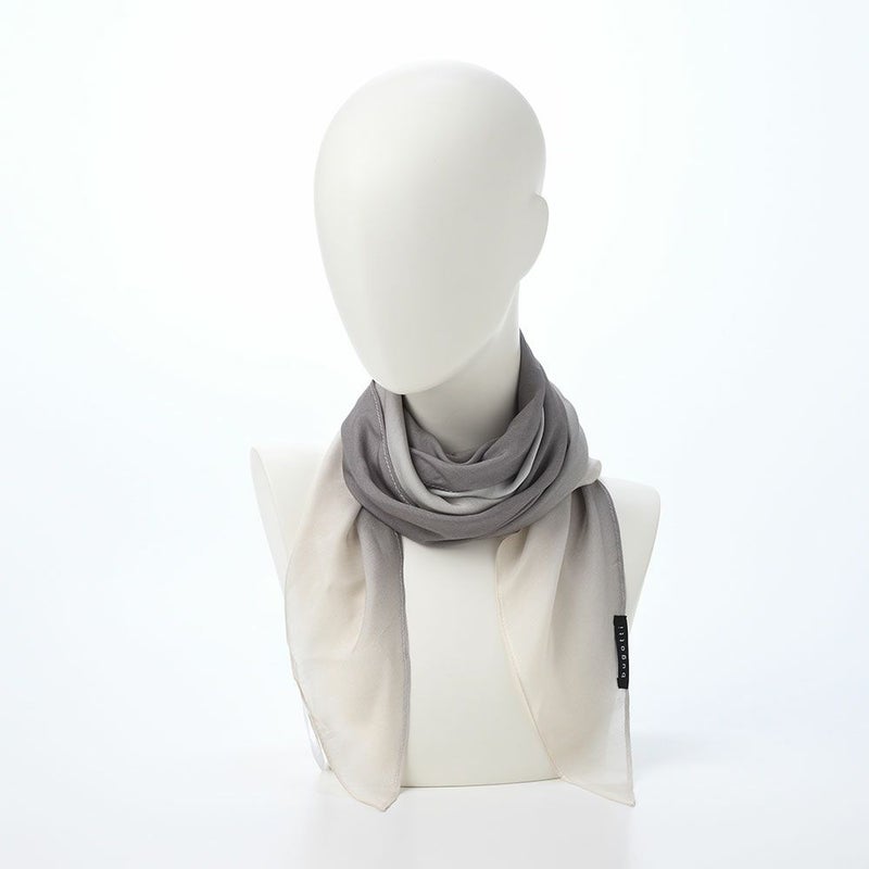 ブガッティの春夏スカーフ・ストール Diamand Shape Scarf（ダイアモンドシェイプスカーフ） 630104 ライトグレー