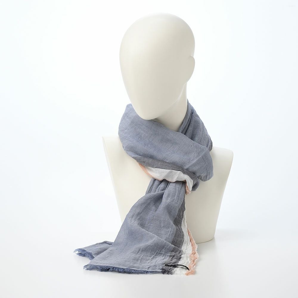 ブガッティ 春夏スカーフ・ストール Stripe Pattern Scarf（ストライプ