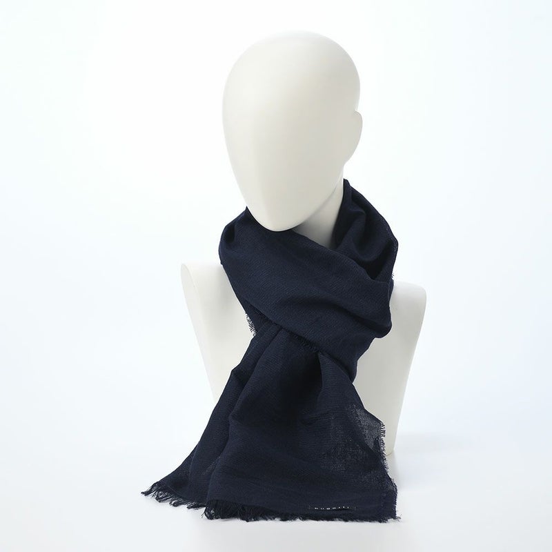 ブガッティの春夏スカーフ・ストール Scarf Solid（スカーフ ソリッド） 630323 ネイビー