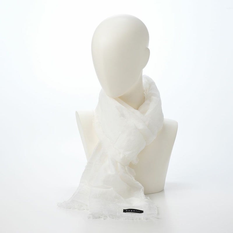 ブガッティの春夏スカーフ・ストール Scarf Solid（スカーフ ソリッド） 630323 ホワイト