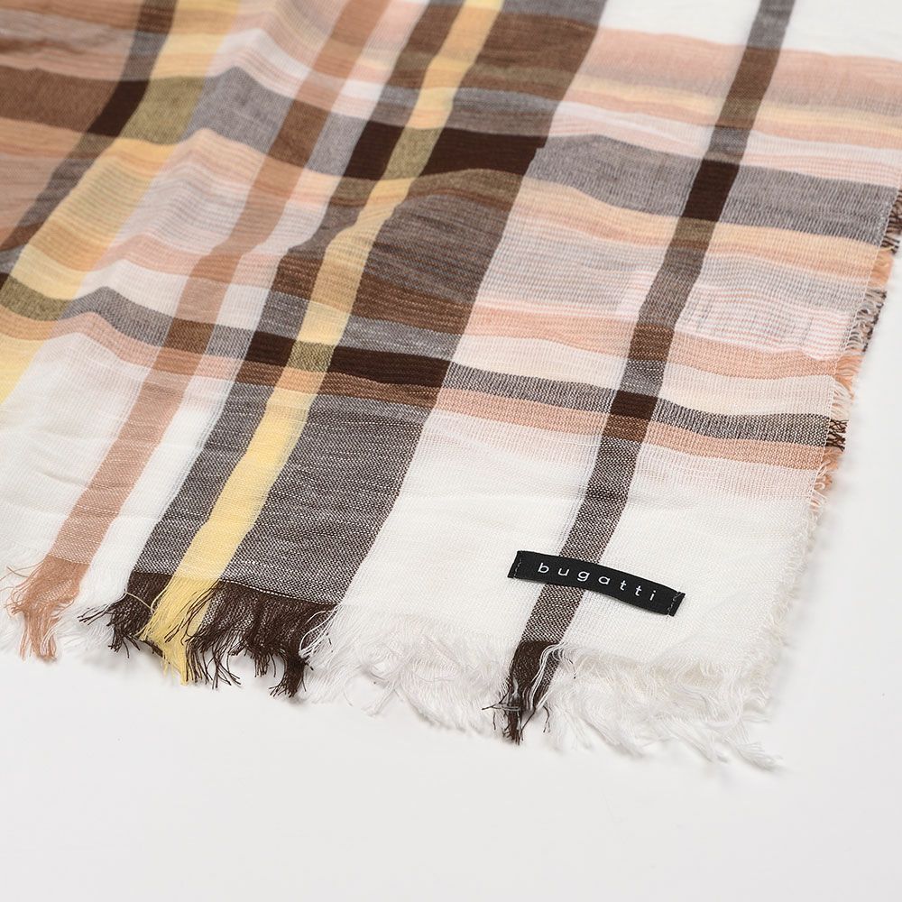 ブガッティ 春夏スカーフ・ストール Check Scarf（チェックスカーフ