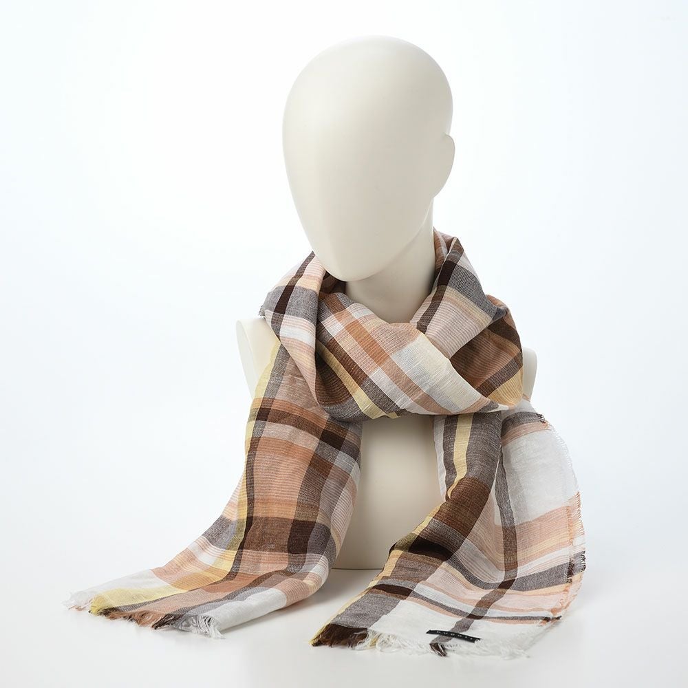 ブガッティ 春夏スカーフ・ストール Check Scarf（チェックスカーフ