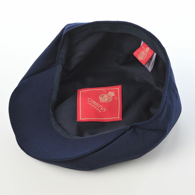 クリスティーズロンドンのキャスケット Linen Blend Baker Boy（リネンブレンド ベーカーボーイ） ネイビー