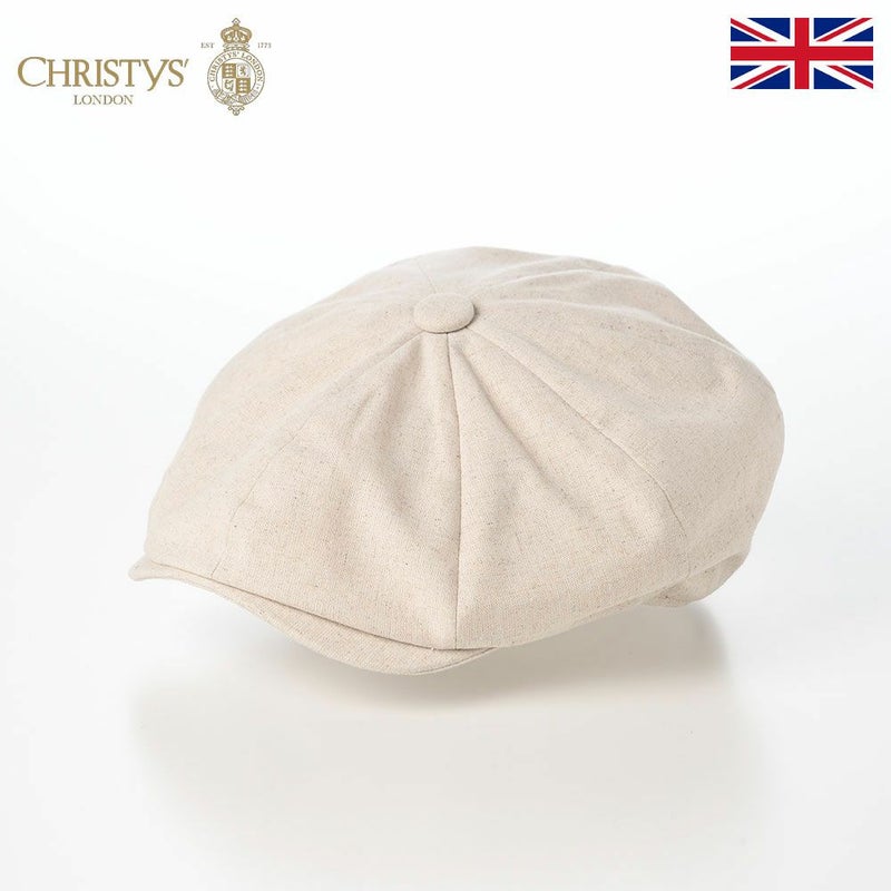 クリスティーズロンドンのキャスケット Linen Blend Baker Boy（リネンブレンド ベーカーボーイ） オートミール