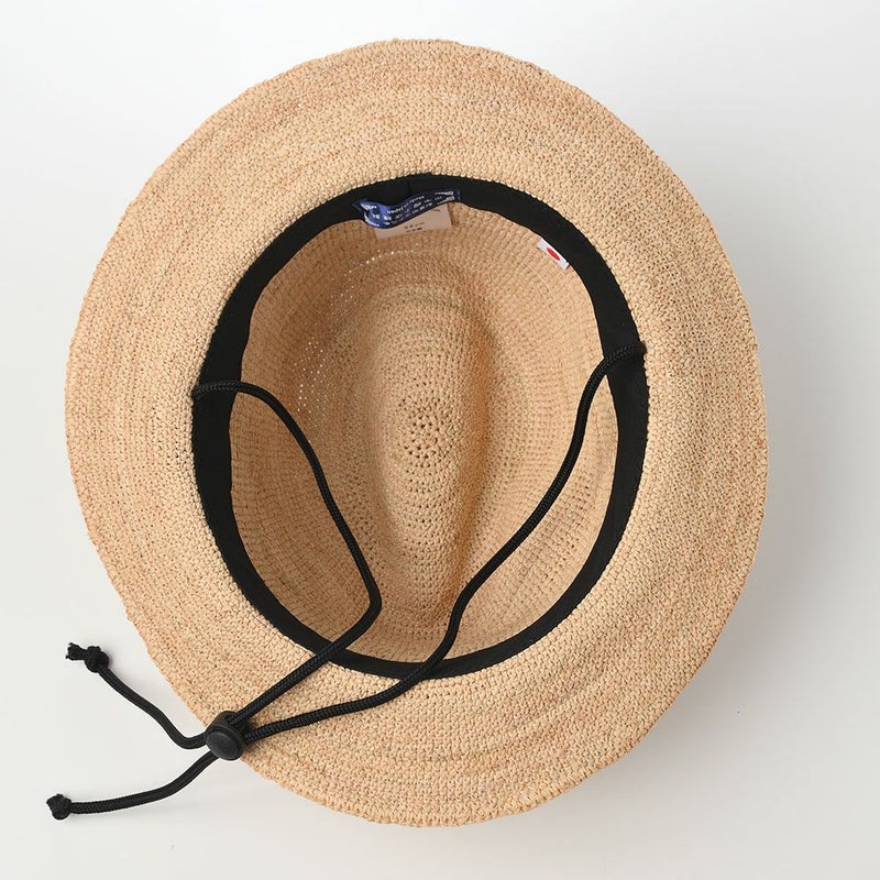 田中帽子店のラフィアハット Bailey（ベイリー） UK-H098 ナチュラル