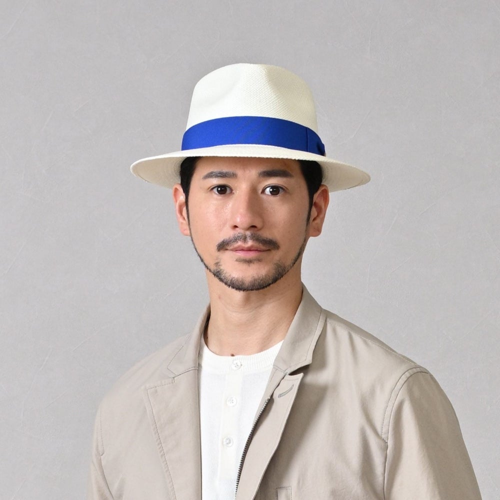 オメロオルテガ パナマハット ESTIVAL（エスティバル） ブルー | 帽子