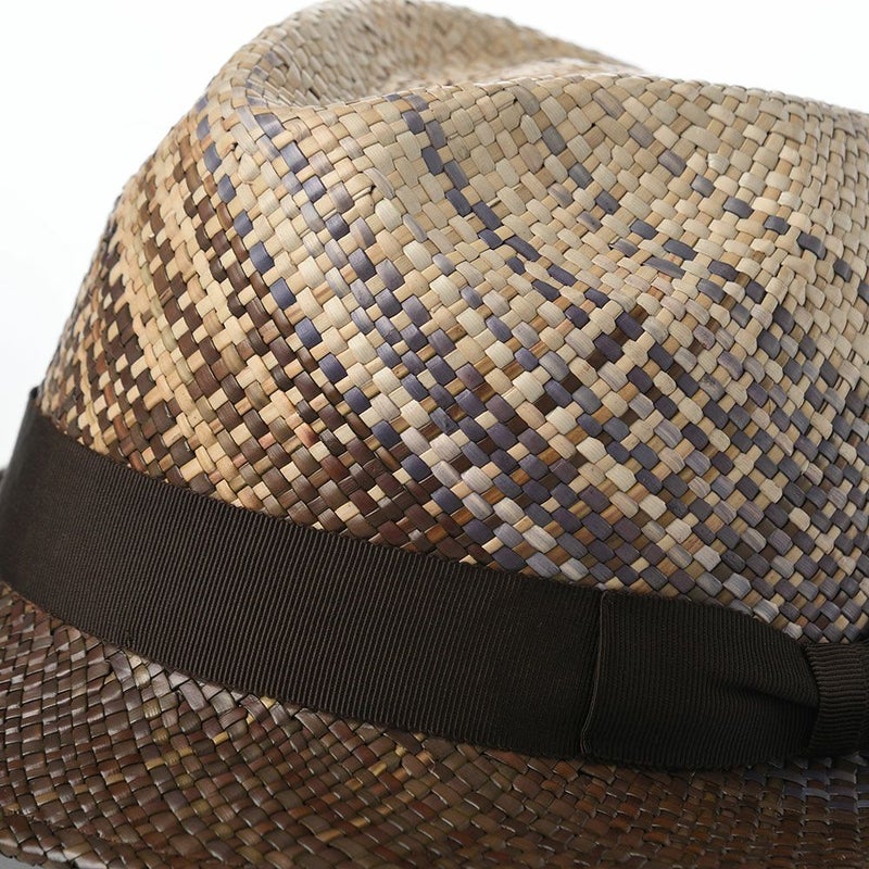 ノルのストローハット FB half hat（FB ハーフ ハット） ブラウン パープル