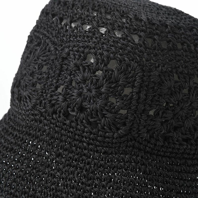 ノルのバケットハット Cotton gima bucket（コットンギマバケット） ブラック