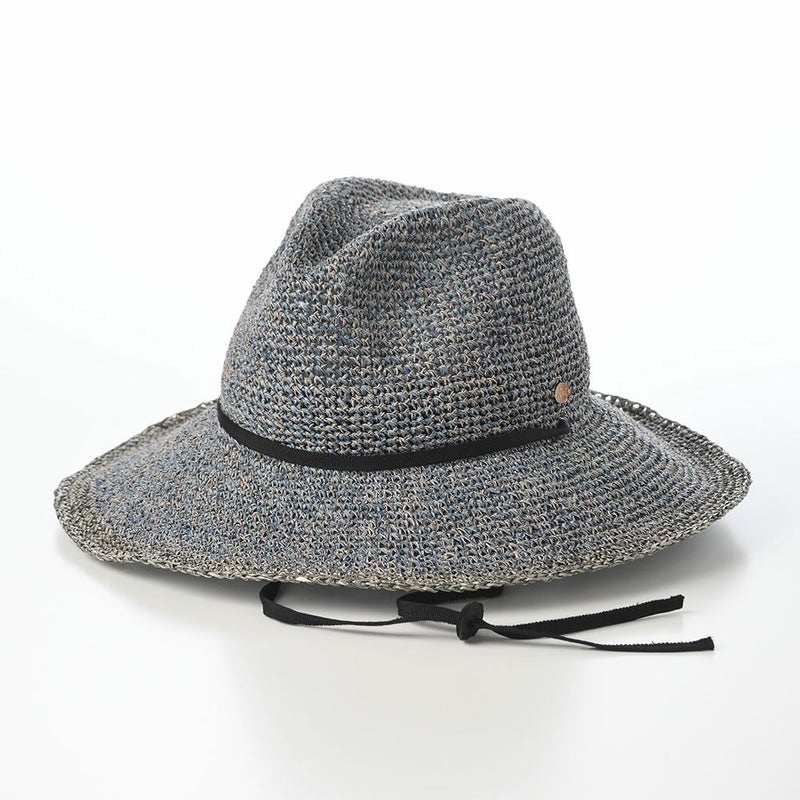 ノルのストローハット PPAM western linen（PPAM ウエスタンリネン） ブルー