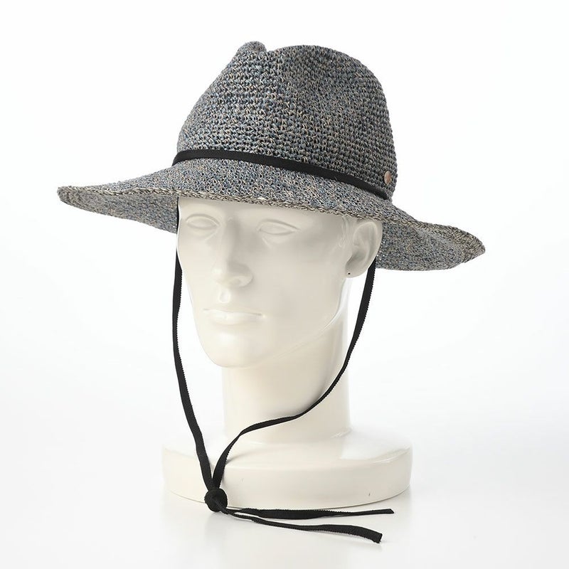 ノルのストローハット PPAM western linen（PPAM ウエスタンリネン） ブルー