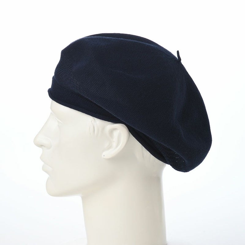 レッターのベレー帽 Organic Combed Beret（オーガニックコームドベレー） ネイビー