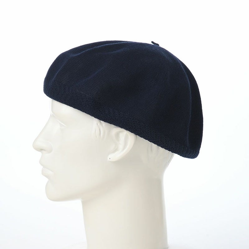 レッターのベレー帽 Organic Combed Beret（オーガニックコームドベレー） ネイビー