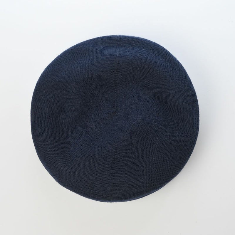 レッターのベレー帽 Organic Combed Beret（オーガニックコームドベレー） ネイビー