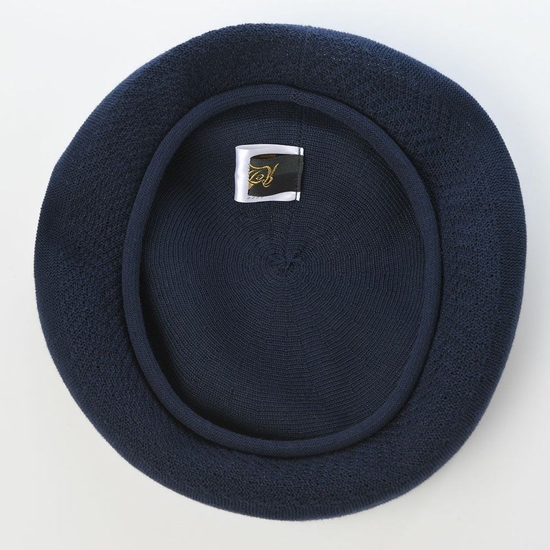 レッターのベレー帽 Organic Combed Beret（オーガニックコームドベレー） ネイビー