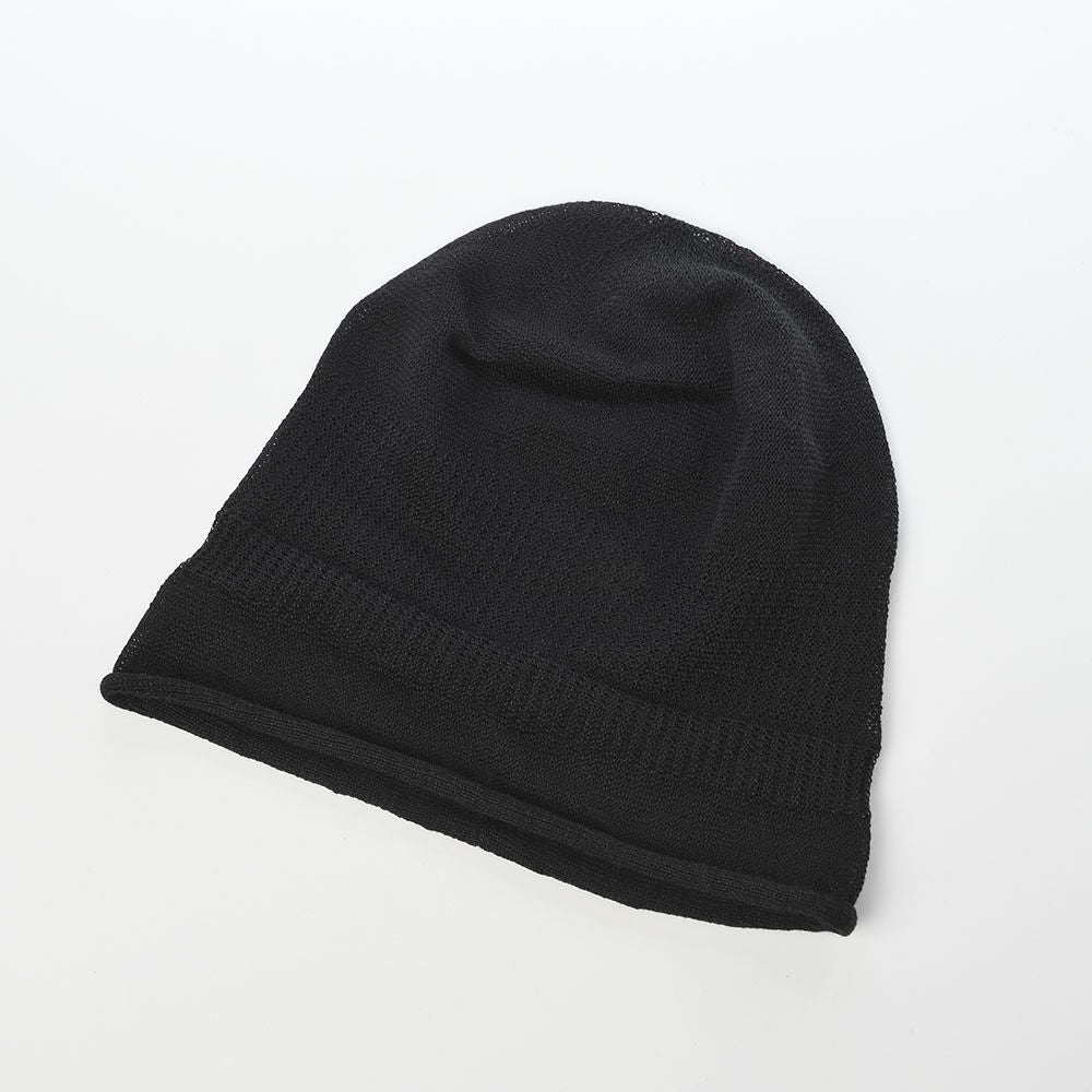 ブラック ニット帽 ビーニー N.HOOLYWOOD - BEANIE （BLACK） / ニット帽 ビーニー （ブラック