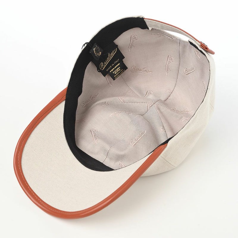 ボルサリーノのキャップ Baseball Cap Golfer Canvas（ベースボールキャップ ゴルファー キャンバス） B95009 ブラウン