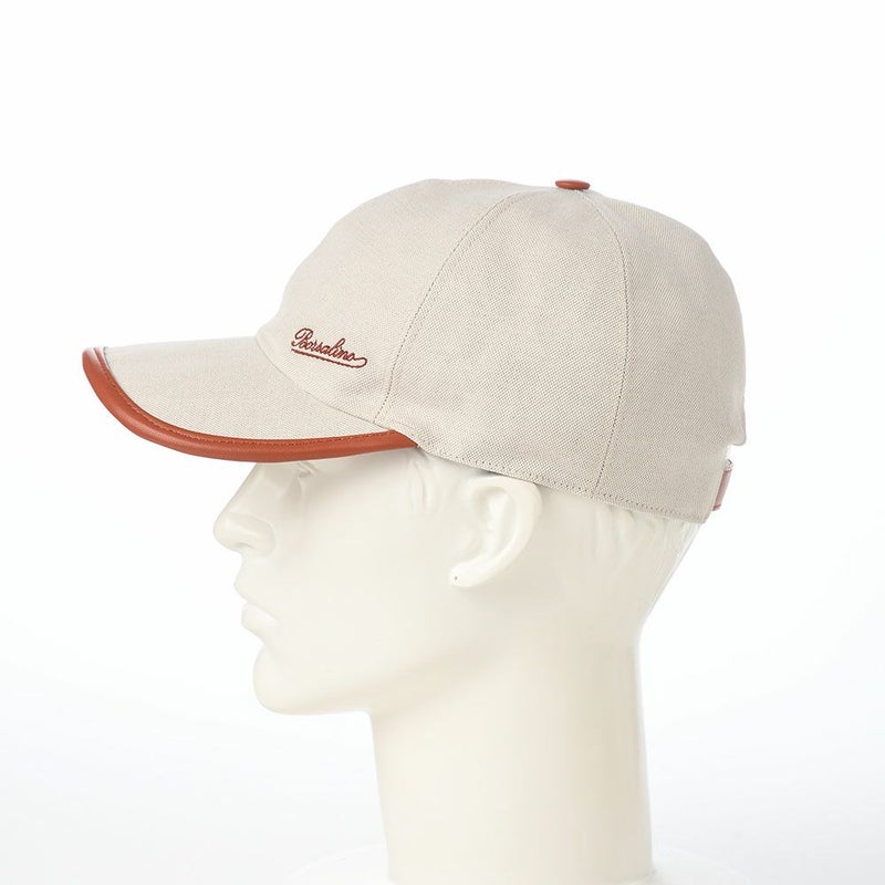 ボルサリーノのキャップ Baseball Cap Golfer Canvas（ベースボールキャップ ゴルファー キャンバス） B95009 ブラウン