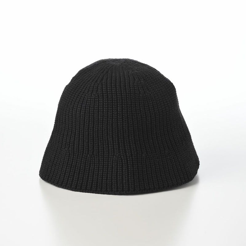 カンゴールのバケットハット WASHED KNIT BUCKET（ウォッシュド ニット バケット） ブラック