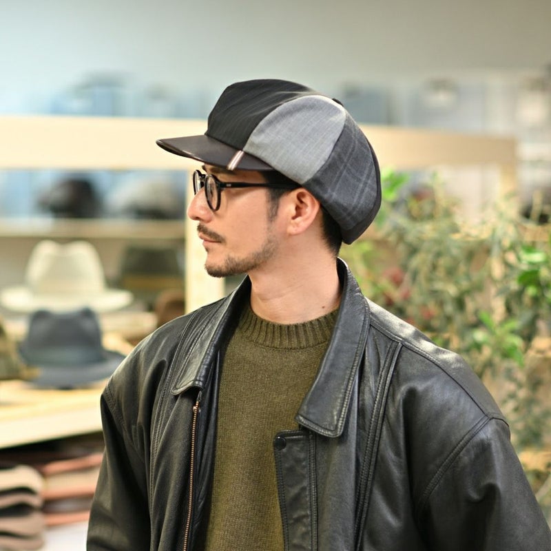イケガミ帽子工房のキャスケット Tailor Eight（テーラーエイト） ブラウンミックス