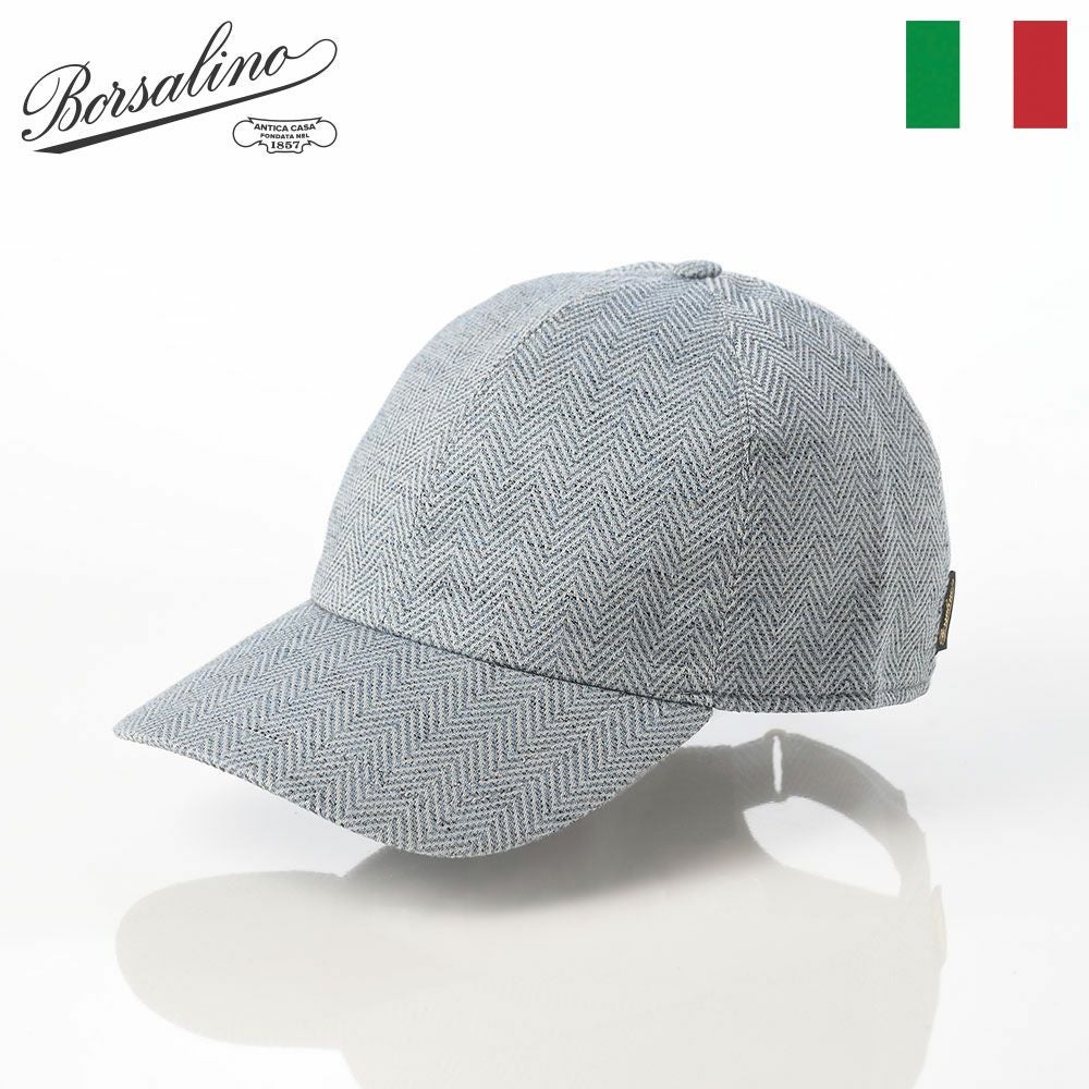 ボルサリーノ キャスケット 8panel Berretto Free Visor Linen（8