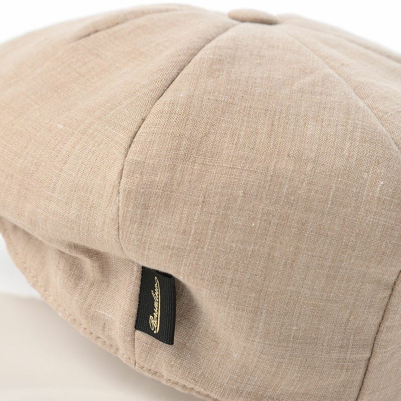 ボルサリーノのキャスケット 8panel Berretto Free Visor Linen（8パネル ベレット フリーバイザー リネン） B15023 ベージュ