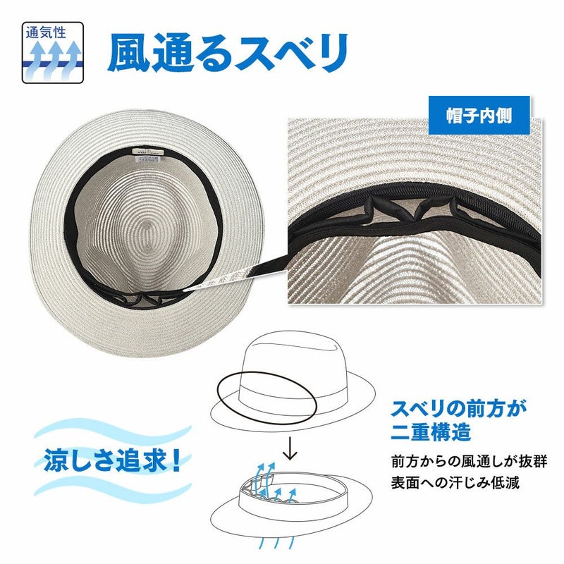 ゴールドファイルのブレードハット Washable Braid Hat（ウォッシャブル ブレードハット） ベージュ