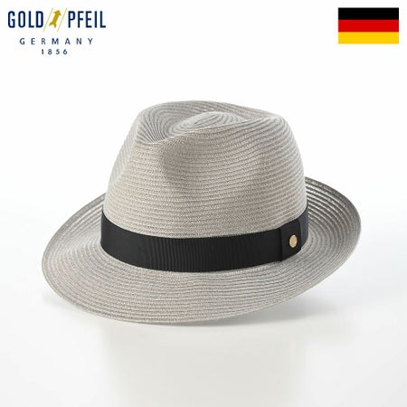 ゴールドファイルのブレードハット Washable Braid Hat（ウォッシャブル ブレードハット） グレー