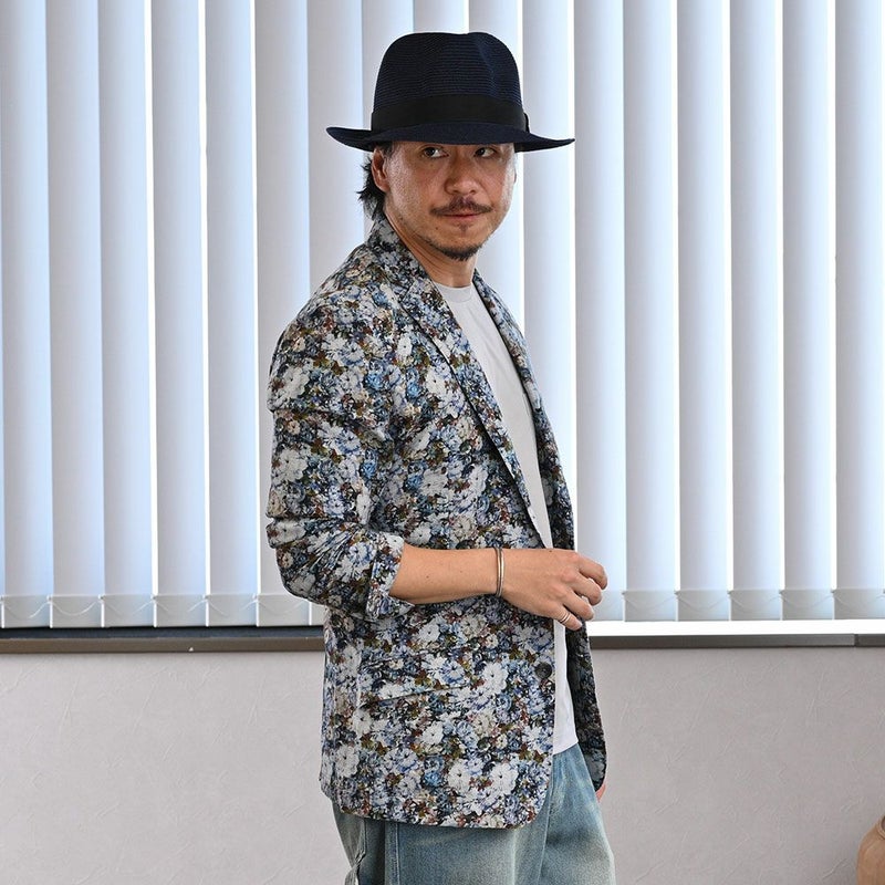 ゴールドファイルのブレードハット Washable Braid Hat（ウォッシャブル ブレードハット） ネイビー