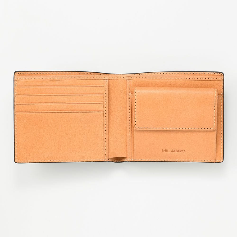ミラグロ 二つ折り財布 Palmellato Goat Leather Wallet（パルメラート