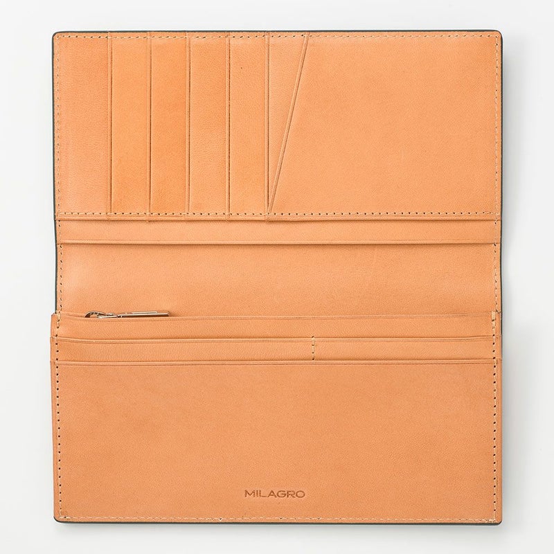 ミラグロの長財布 Palmellato Goat Leather Long Wallet（パルメラートゴートレザー ロング ウォレット） CA-PG-655 グリーン