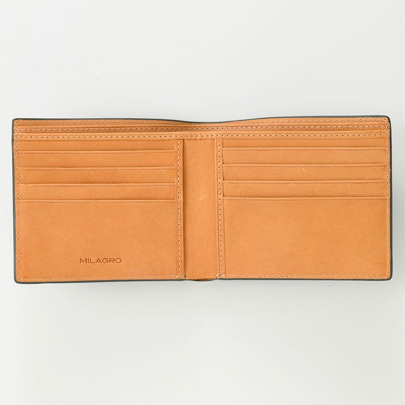 ミラグロの札入れ Palmellato Goat Leather Billfold（パルメラートゴートレザー ２つ折り札入れ） CA-PG-671 グリーン