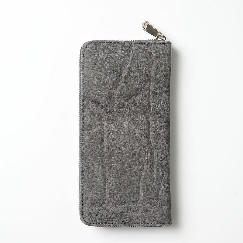 ズーの長財布 ELEPHANT Zip-around Long Wallet（エレファント ジップアラウンド ロングウォレット） ZLW-101 グレー