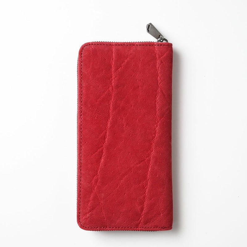 ズーの長財布 ELEPHANT Zip-around Long Wallet（エレファント ジップアラウンド ロングウォレット） ZLW-101 レッド